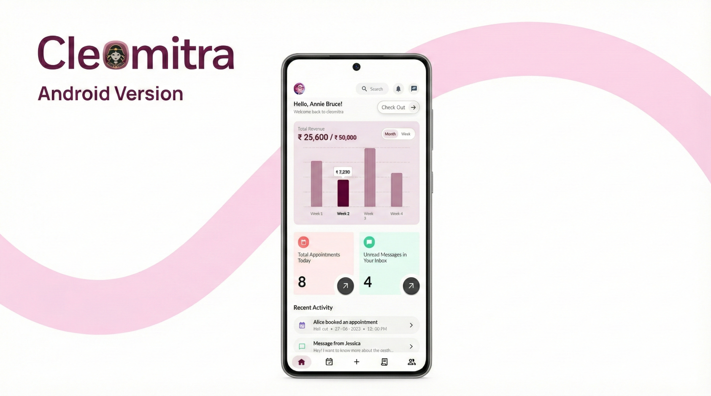 Preview of Cleomitra Staff App – Android